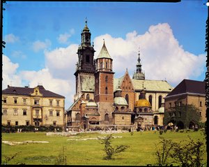 Vista de la Catedral de Wawel de Polish School